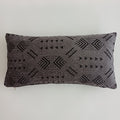 Moroccan Handmade Charcoal Velvet Cushion Cover 24''x12'' /  60x30 CM