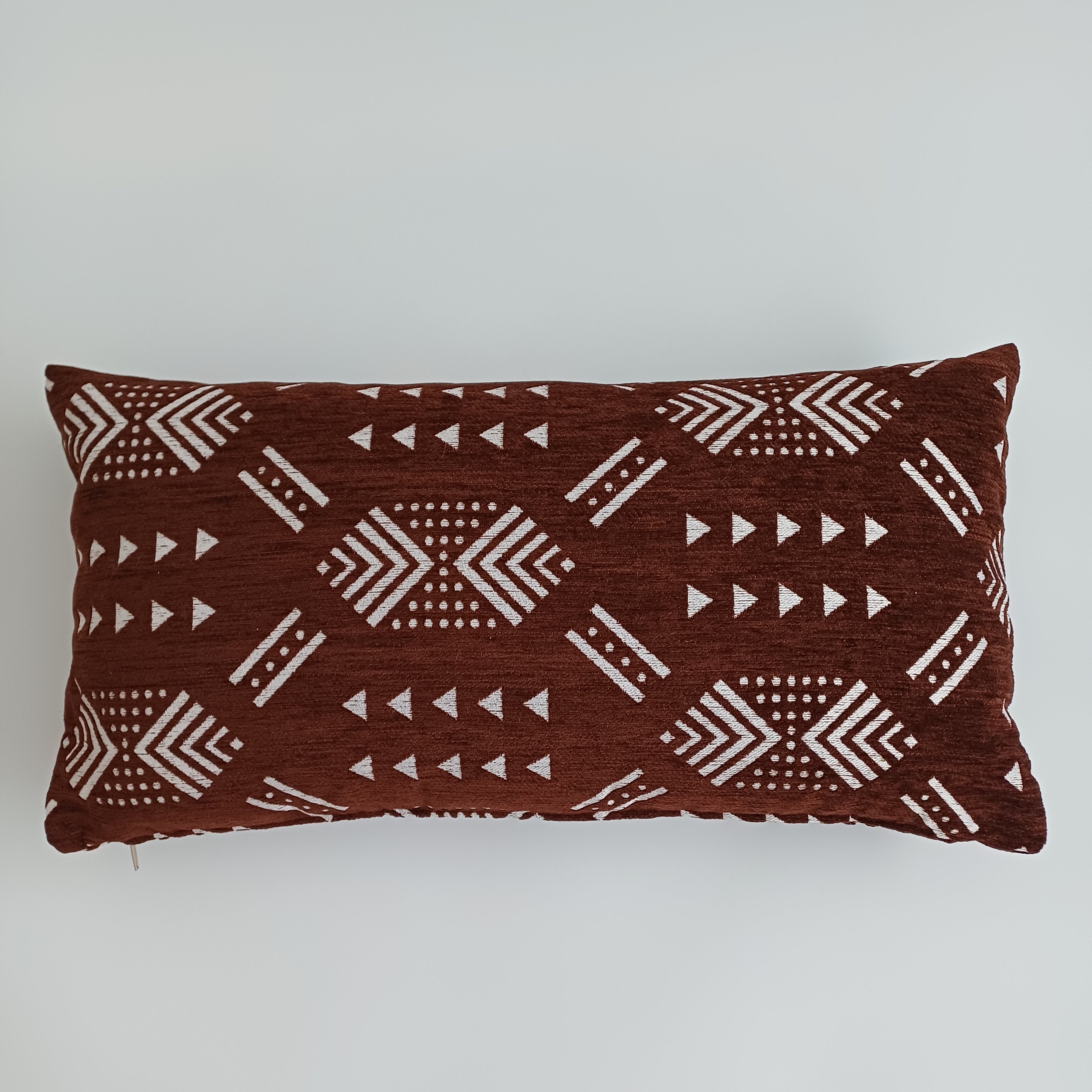 Moroccan Handmade Deep Brown Velvet Cushion Cover 24''x12'' /  60x30 CM