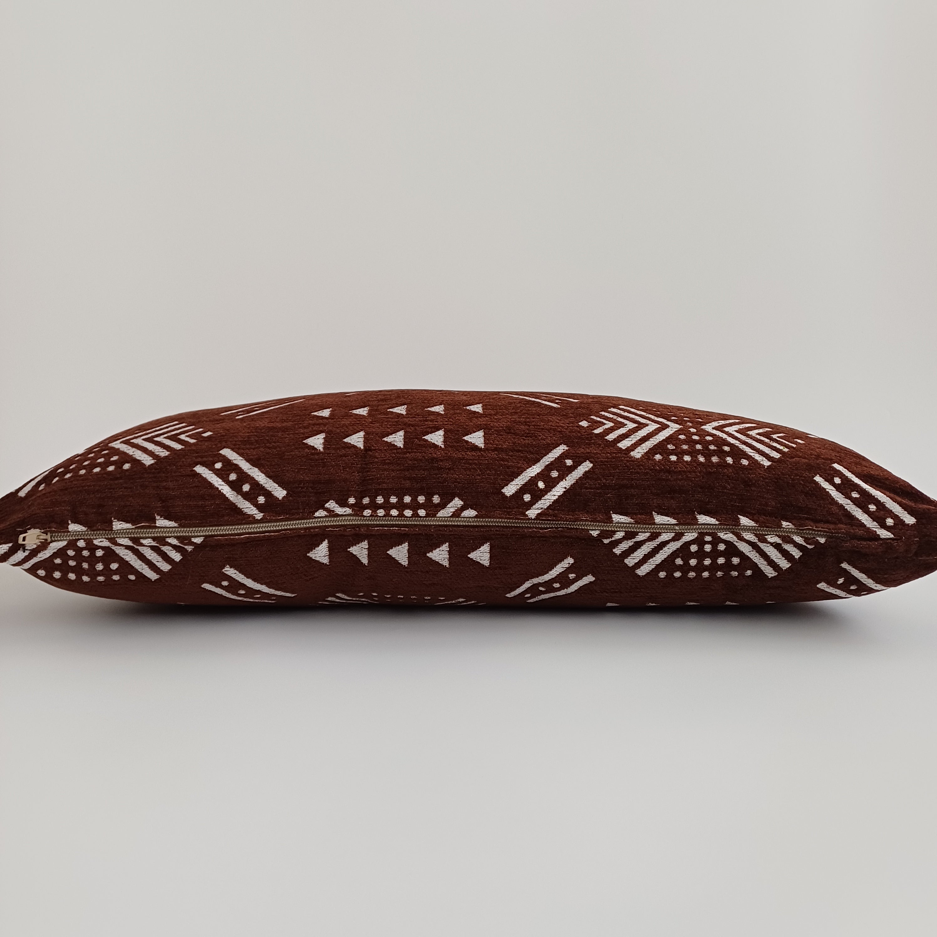 Moroccan Handmade Deep Brown Velvet Cushion Cover 24''x12'' /  60x30 CM