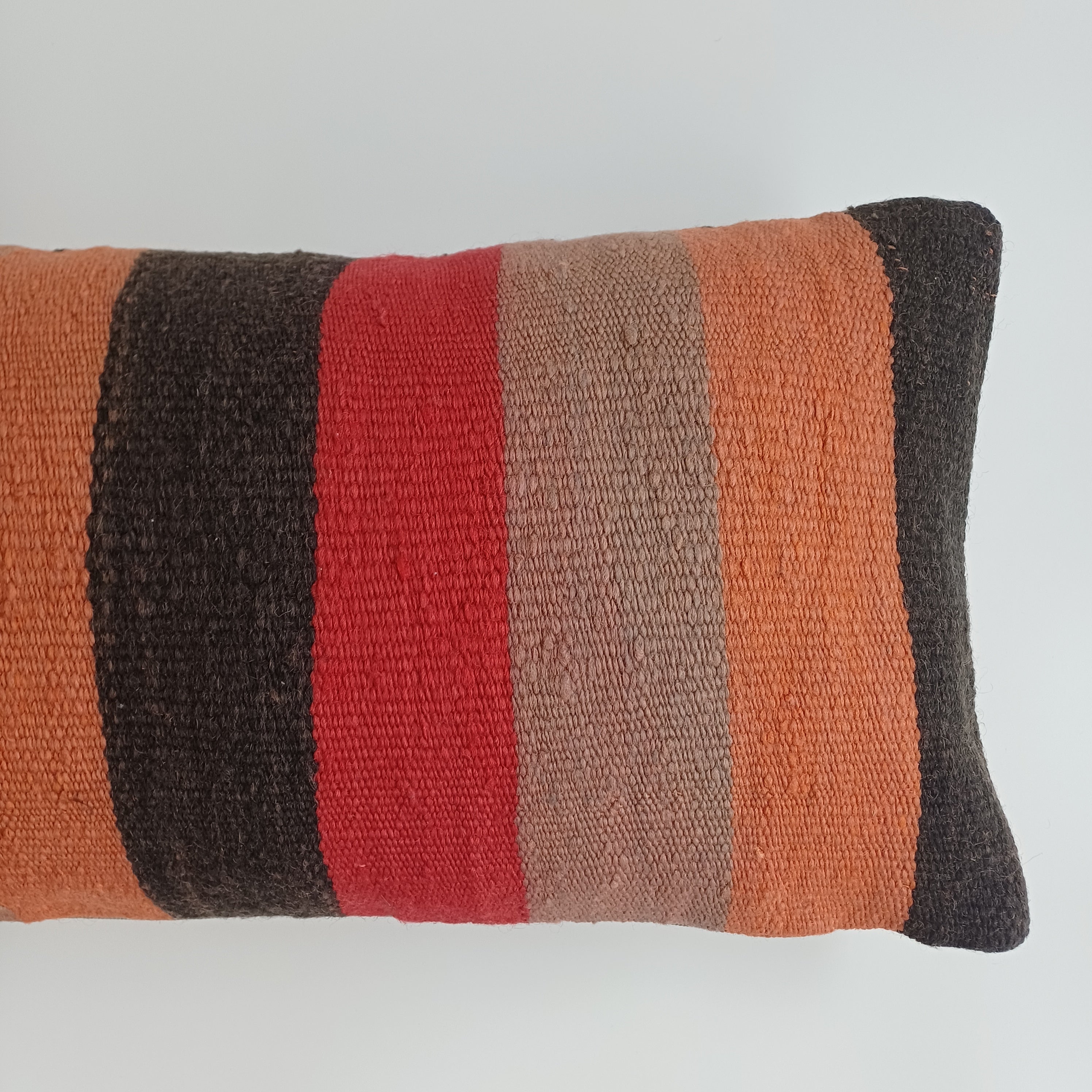 Moroccan Handmade Multicoloured Rug Cushion Cover 24''x12'' / 60x30 CM