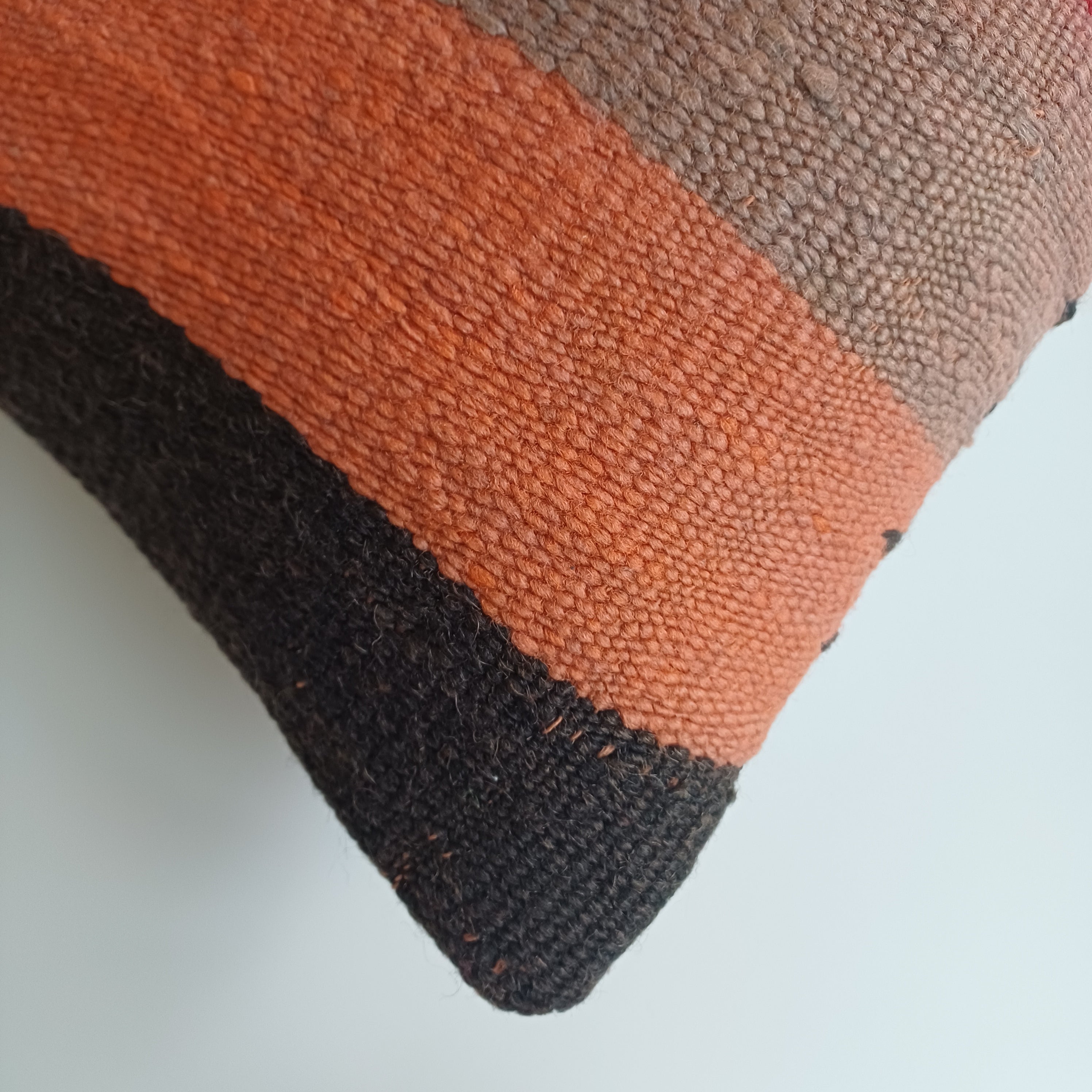 Moroccan Handmade Multicoloured Rug Cushion Cover 24''x12'' / 60x30 CM