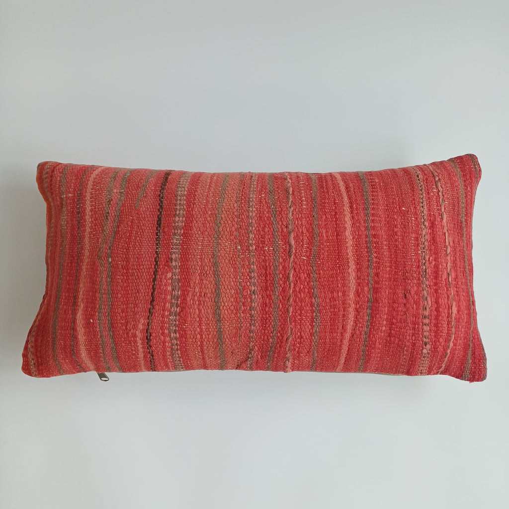 Moroccan Handmade Multicoloured Rug Cushion Cover 24''x12'' / 60x30 CM