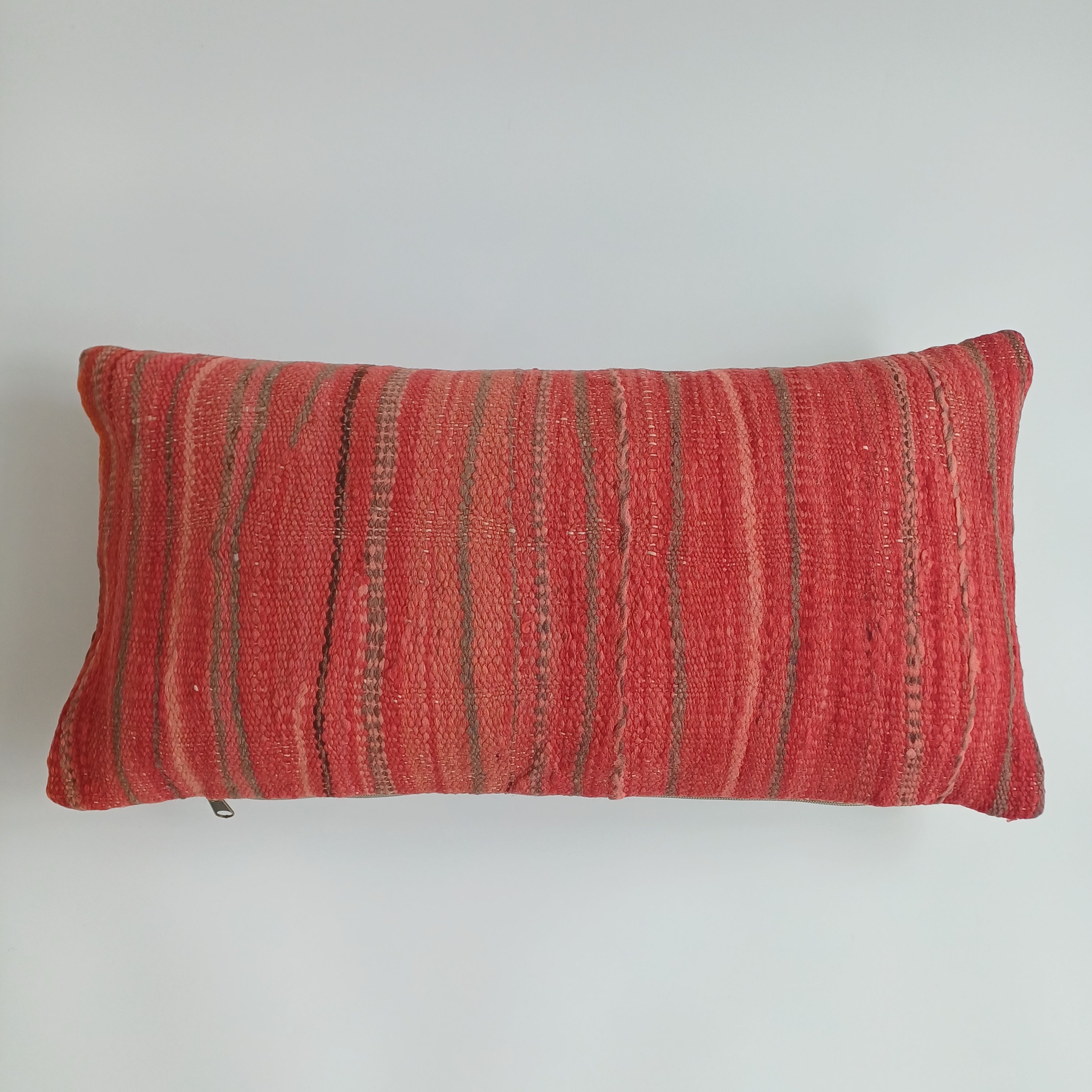 Moroccan Handmade Multicoloured Rug Cushion Cover 24''x12'' / 60x30 CM