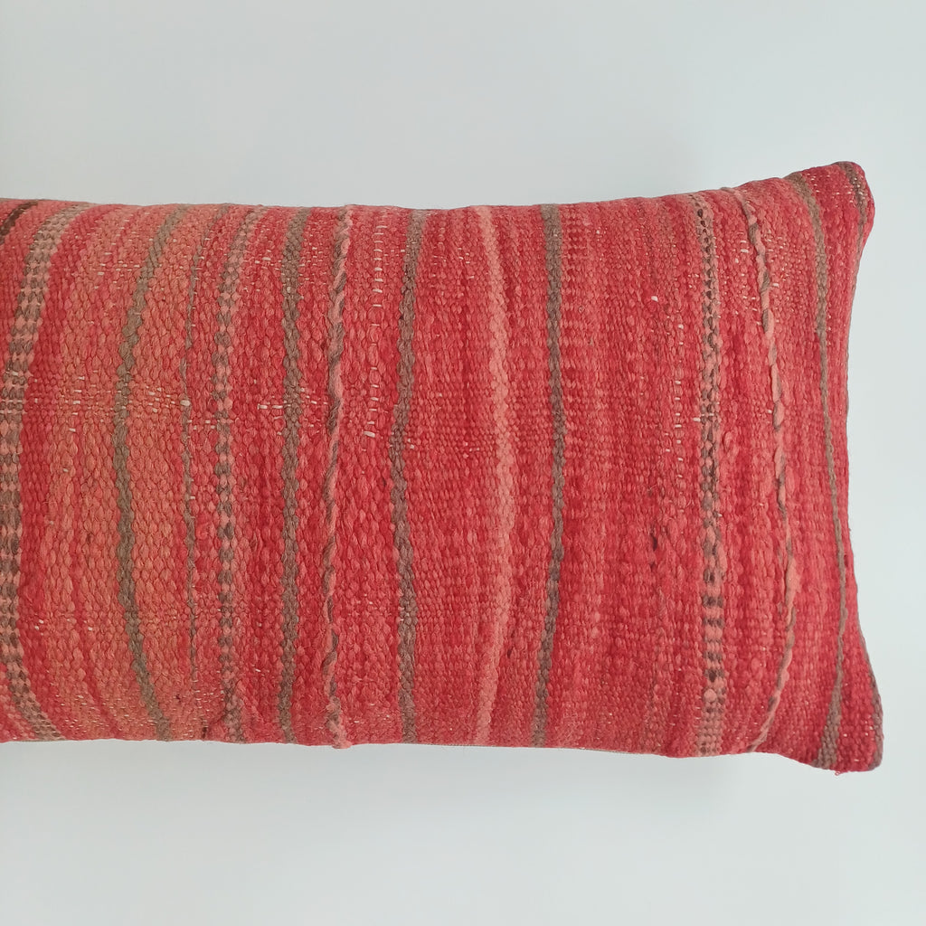 Moroccan Handmade Multicoloured Rug Cushion Cover 24''x12'' / 60x30 CM