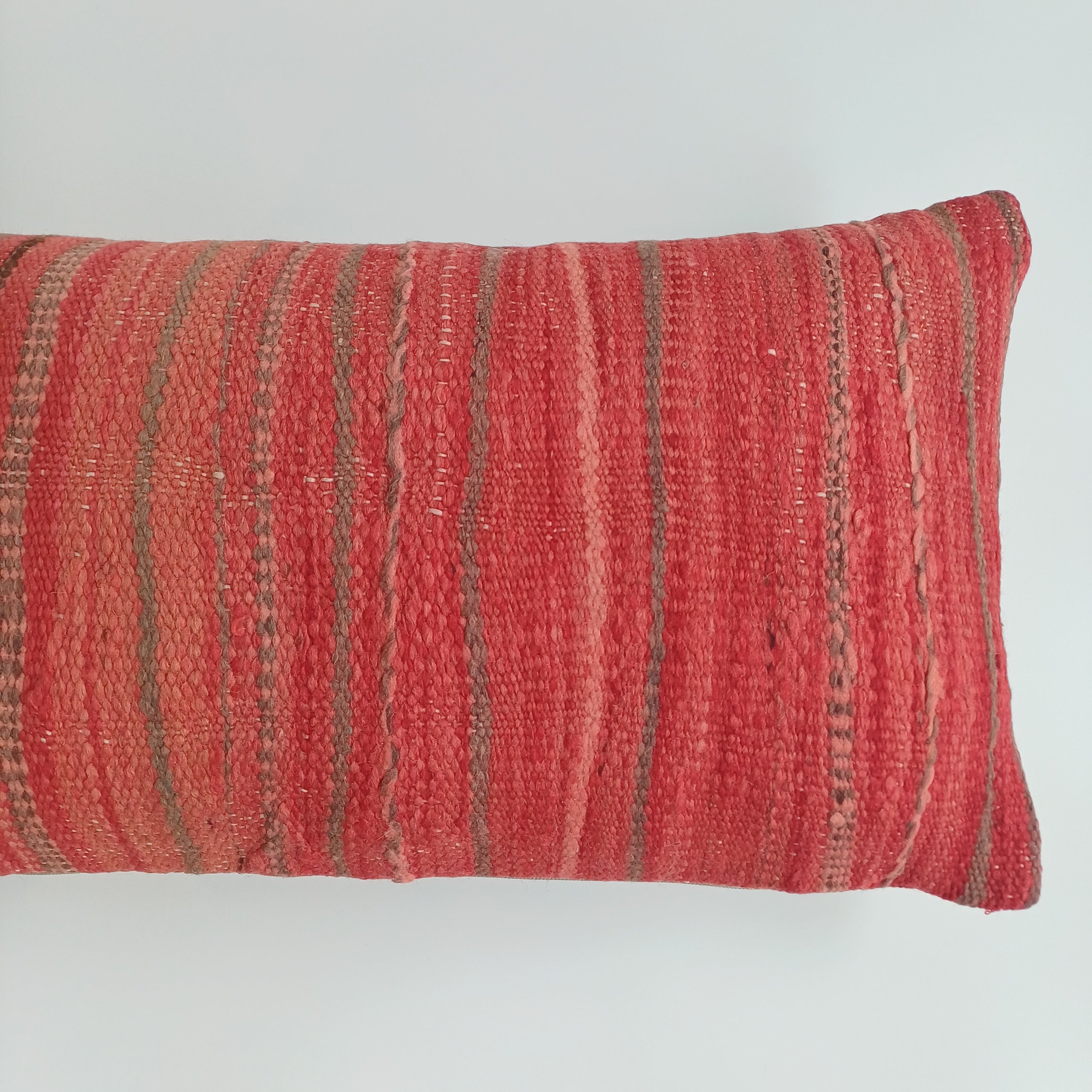 Moroccan Handmade Multicoloured Rug Cushion Cover 24''x12'' / 60x30 CM