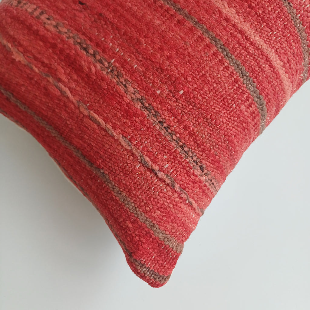 Moroccan Handmade Multicoloured Rug Cushion Cover 24''x12'' / 60x30 CM