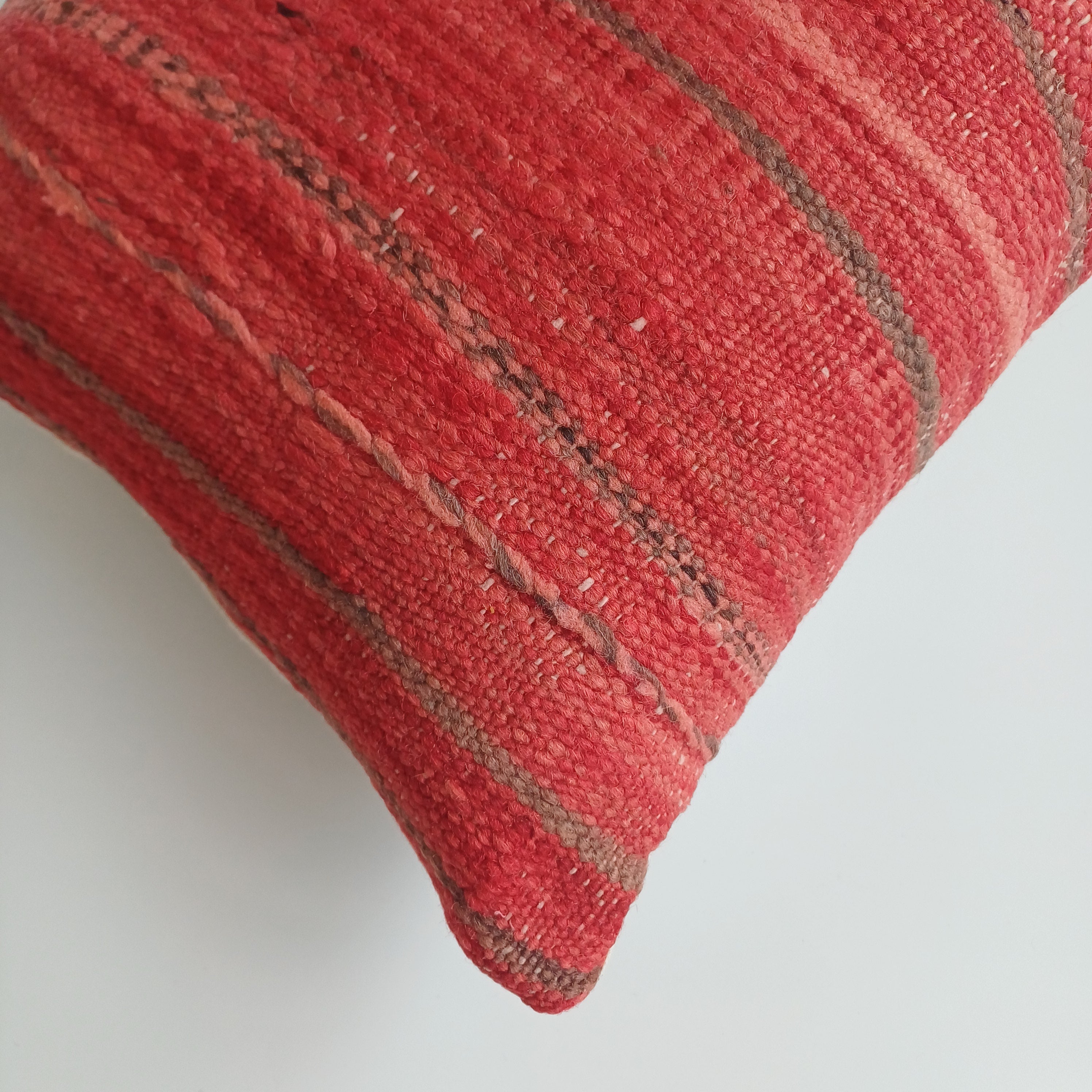 Moroccan Handmade Multicoloured Rug Cushion Cover 24''x12'' / 60x30 CM
