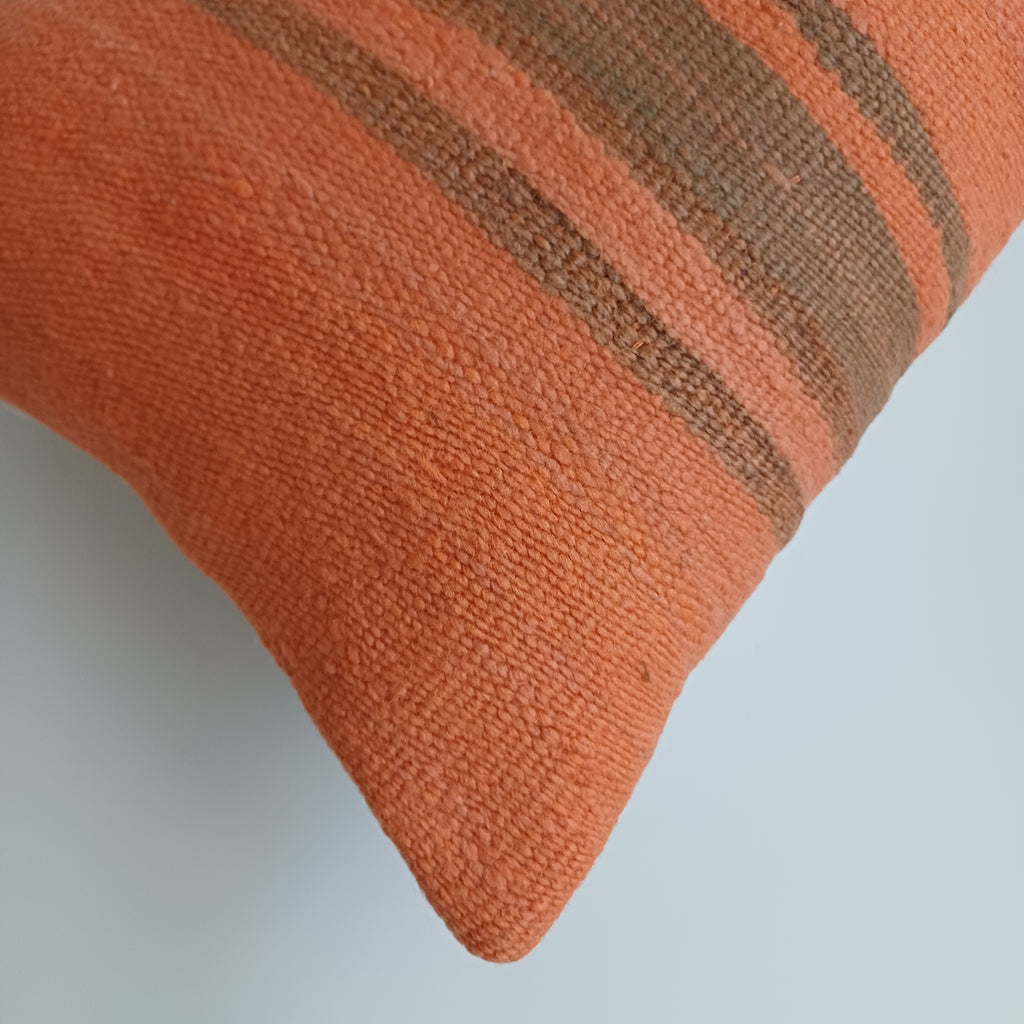 Moroccan Handmade Multicoloured Rug Cushion Cover 24''x12'' / 60x30 CM