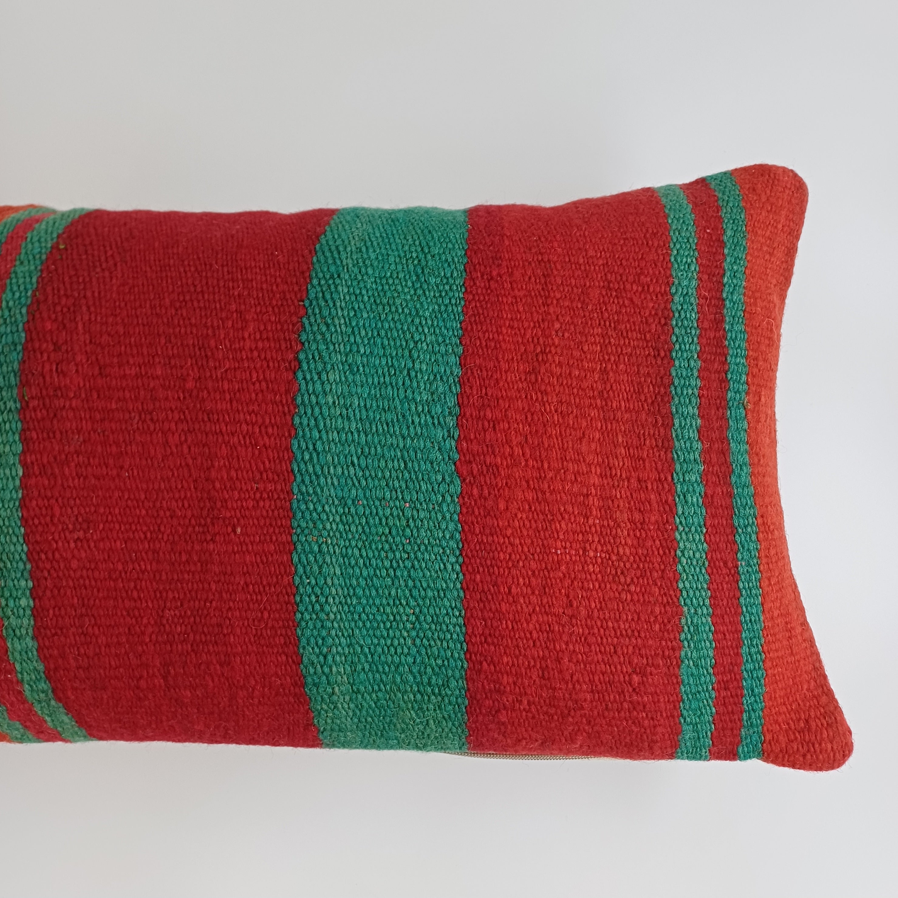 Moroccan Handmade Multicoloured Rug Cushion Cover 24''x12'' / 60x30 CM