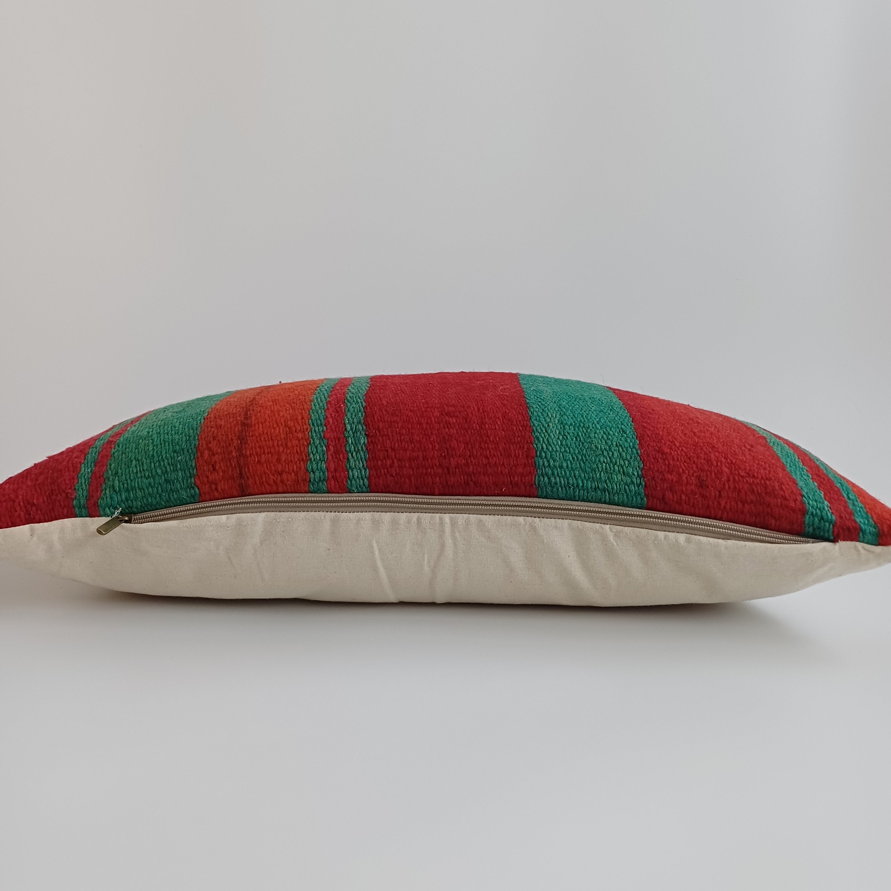 Moroccan Handmade Multicoloured Rug Cushion Cover 24''x12'' / 60x30 CM