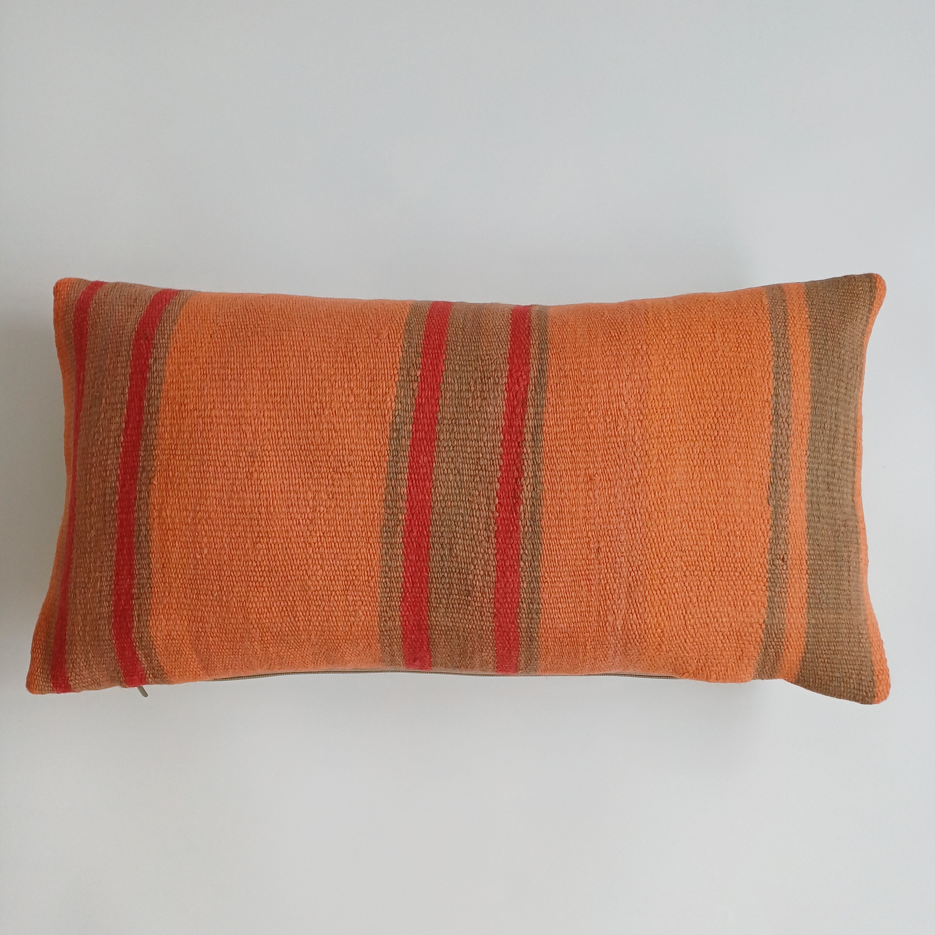 Moroccan Handmade Multicoloured Rug Cushion Cover 24''x12'' / 60x30 CM
