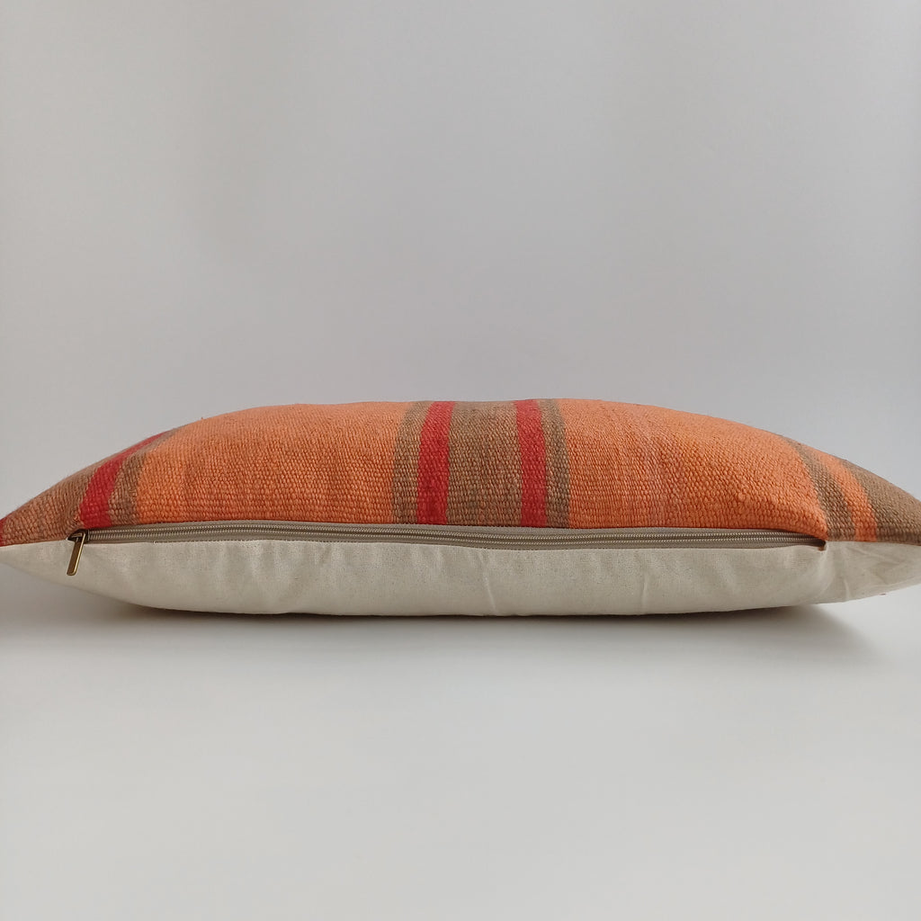 Moroccan Handmade Multicoloured Rug Cushion Cover 24''x12'' / 60x30 CM