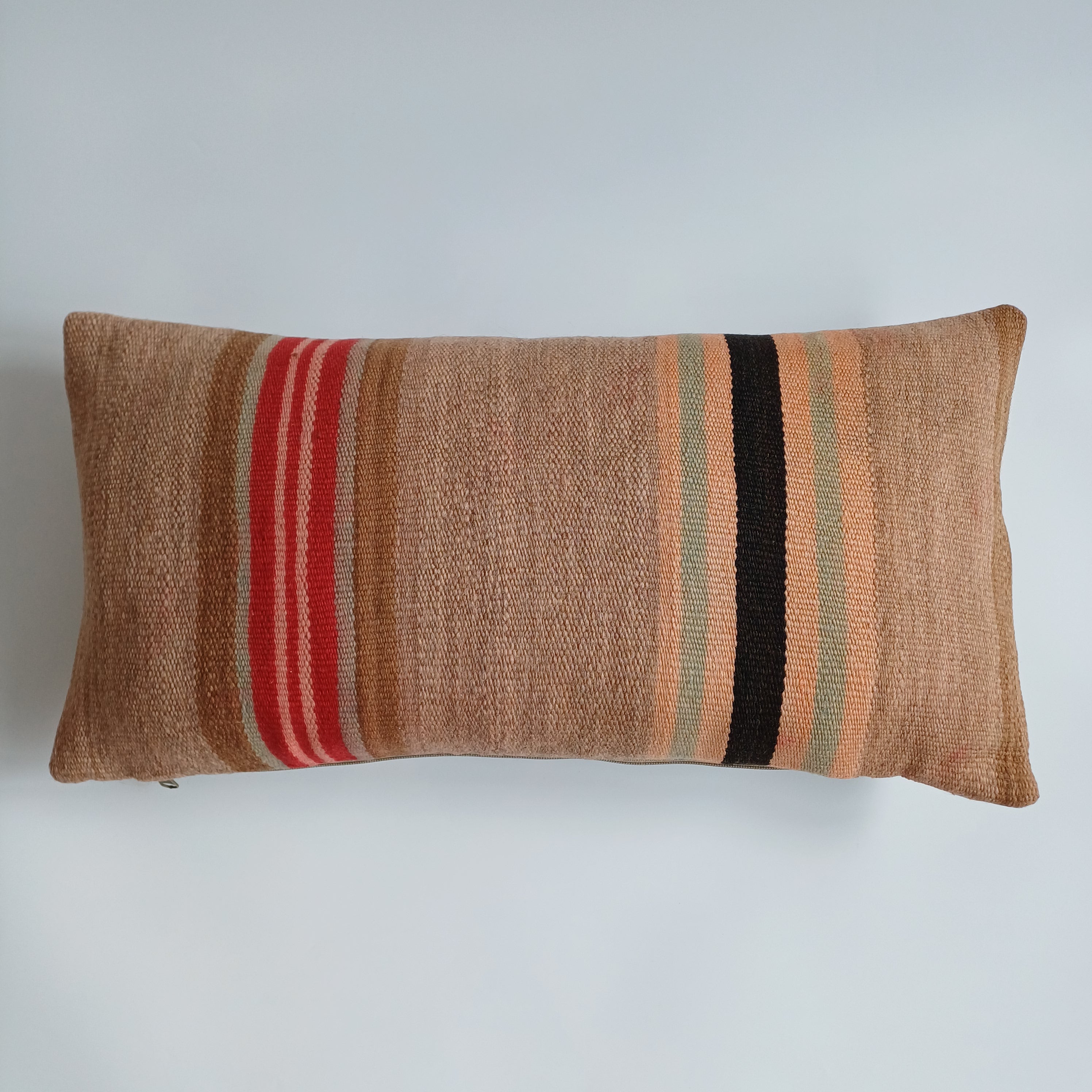 Moroccan Handmade Multicoloured Rug Cushion Cover 24''x12'' / 60x30 CM