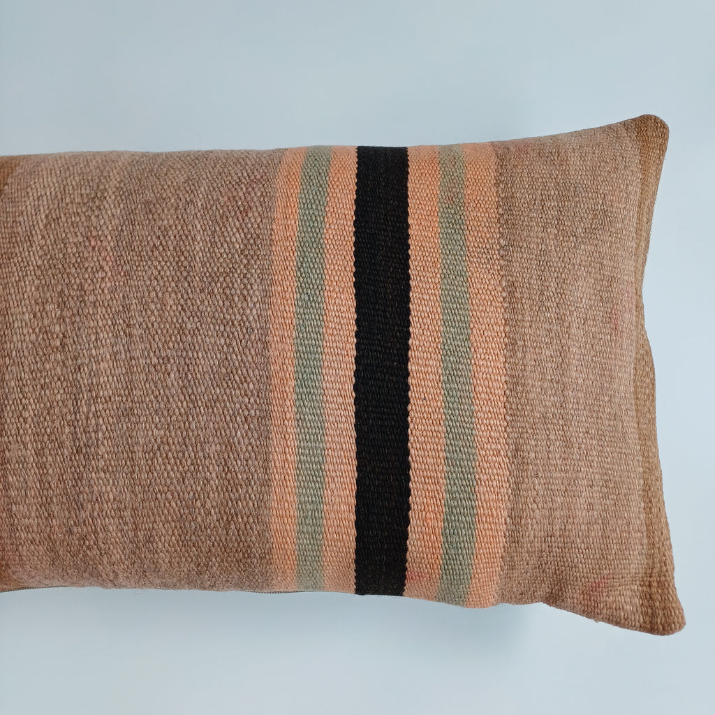 Moroccan Handmade Multicoloured Rug Cushion Cover 24''x12'' / 60x30 CM