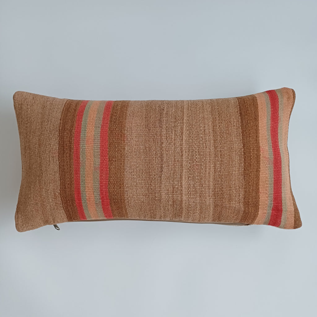 Moroccan Handmade Multicoloured Rug Cushion Cover 24''x12'' / 60x30 CM