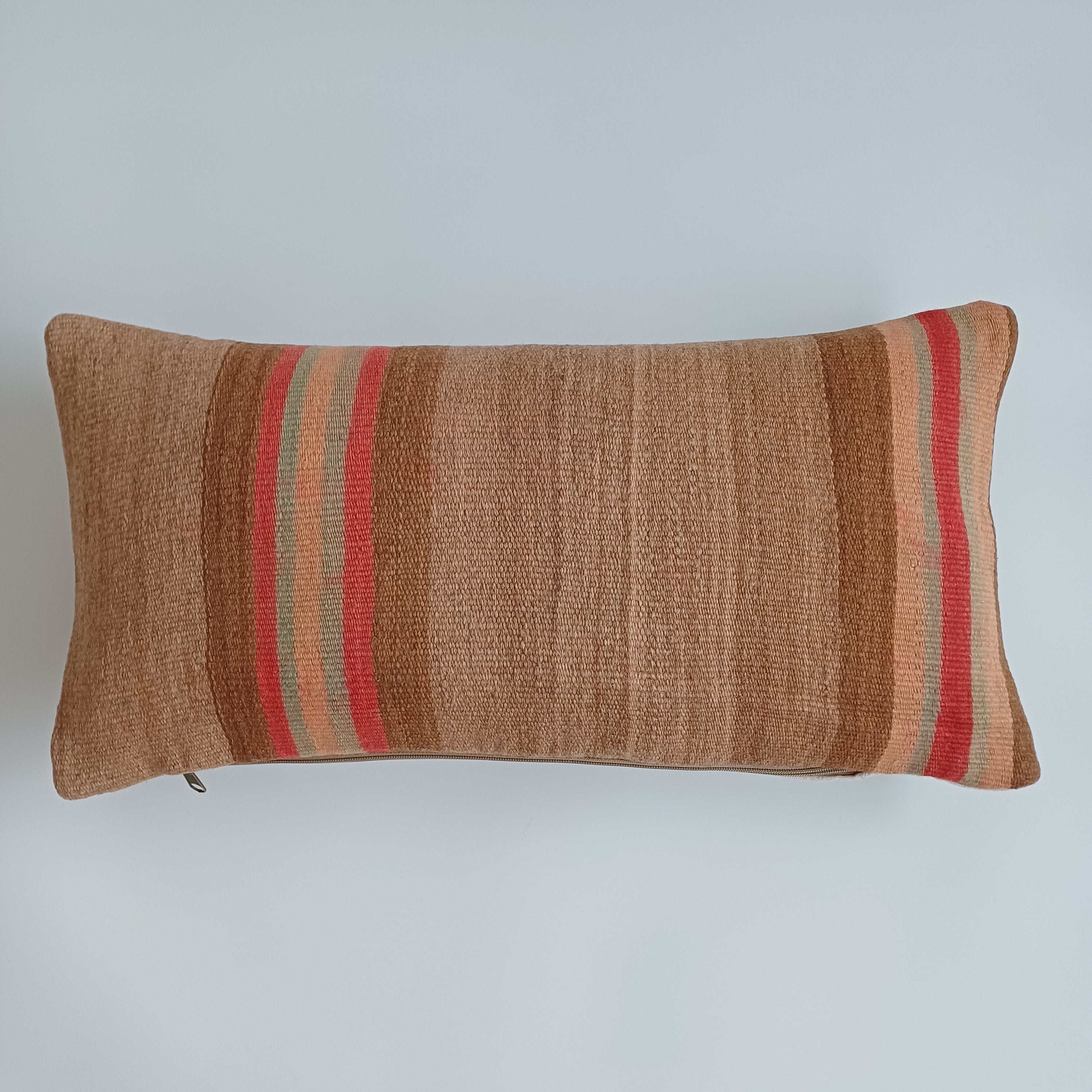 Moroccan Handmade Multicoloured Rug Cushion Cover 24''x12'' / 60x30 CM