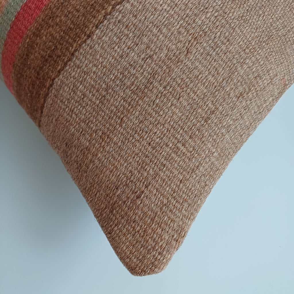 Moroccan Handmade Multicoloured Rug Cushion Cover 24''x12'' / 60x30 CM