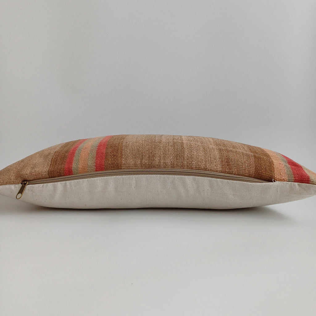 Moroccan Handmade Multicoloured Rug Cushion Cover 24''x12'' / 60x30 CM