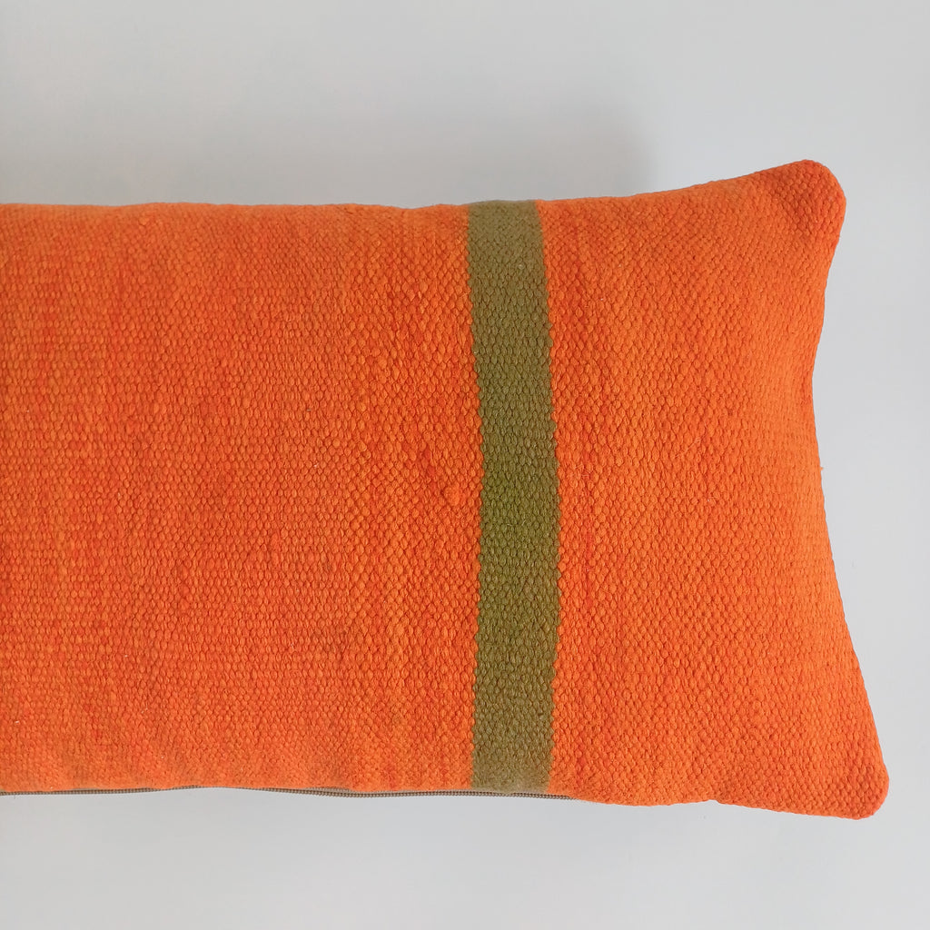 Moroccan Handmade Multicoloured Rug Cushion Cover 24''x12'' / 60x30 CM