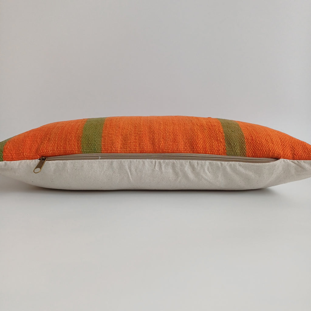 Moroccan Handmade Multicoloured Rug Cushion Cover 24''x12'' / 60x30 CM