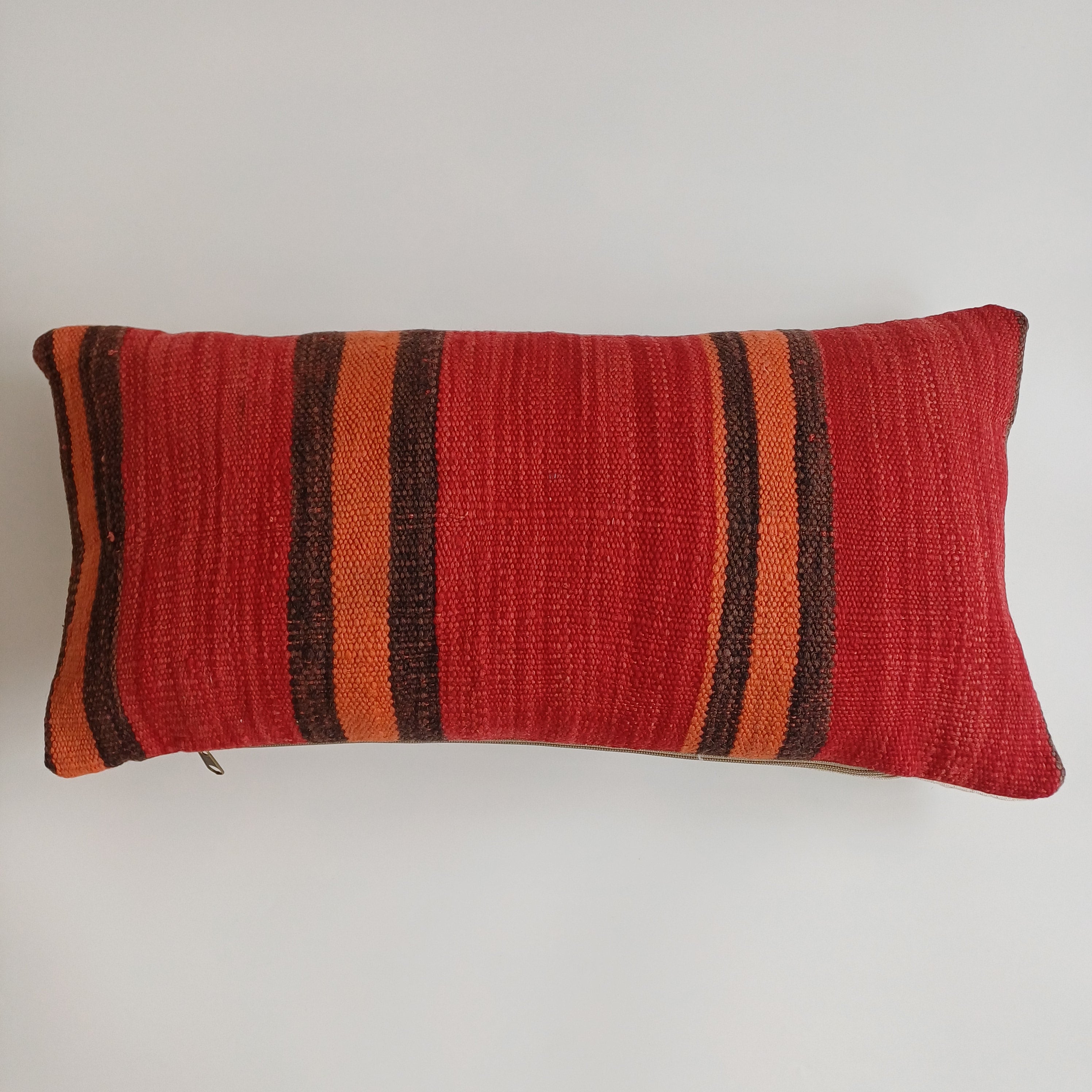 Moroccan Handmade Multicoloured Rug Cushion Cover 24''x12'' / 60x30 CM