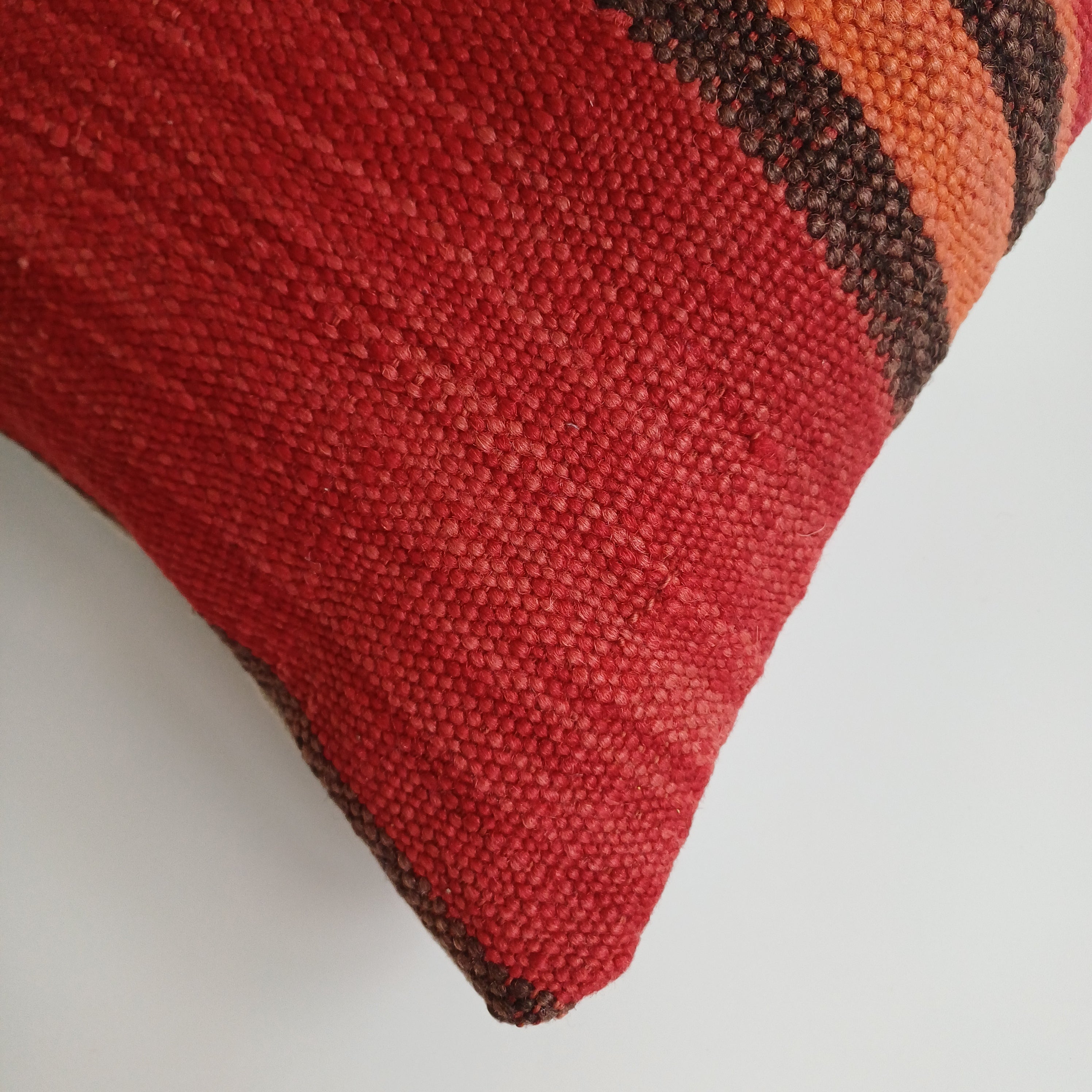 Moroccan Handmade Multicoloured Rug Cushion Cover 24''x12'' / 60x30 CM