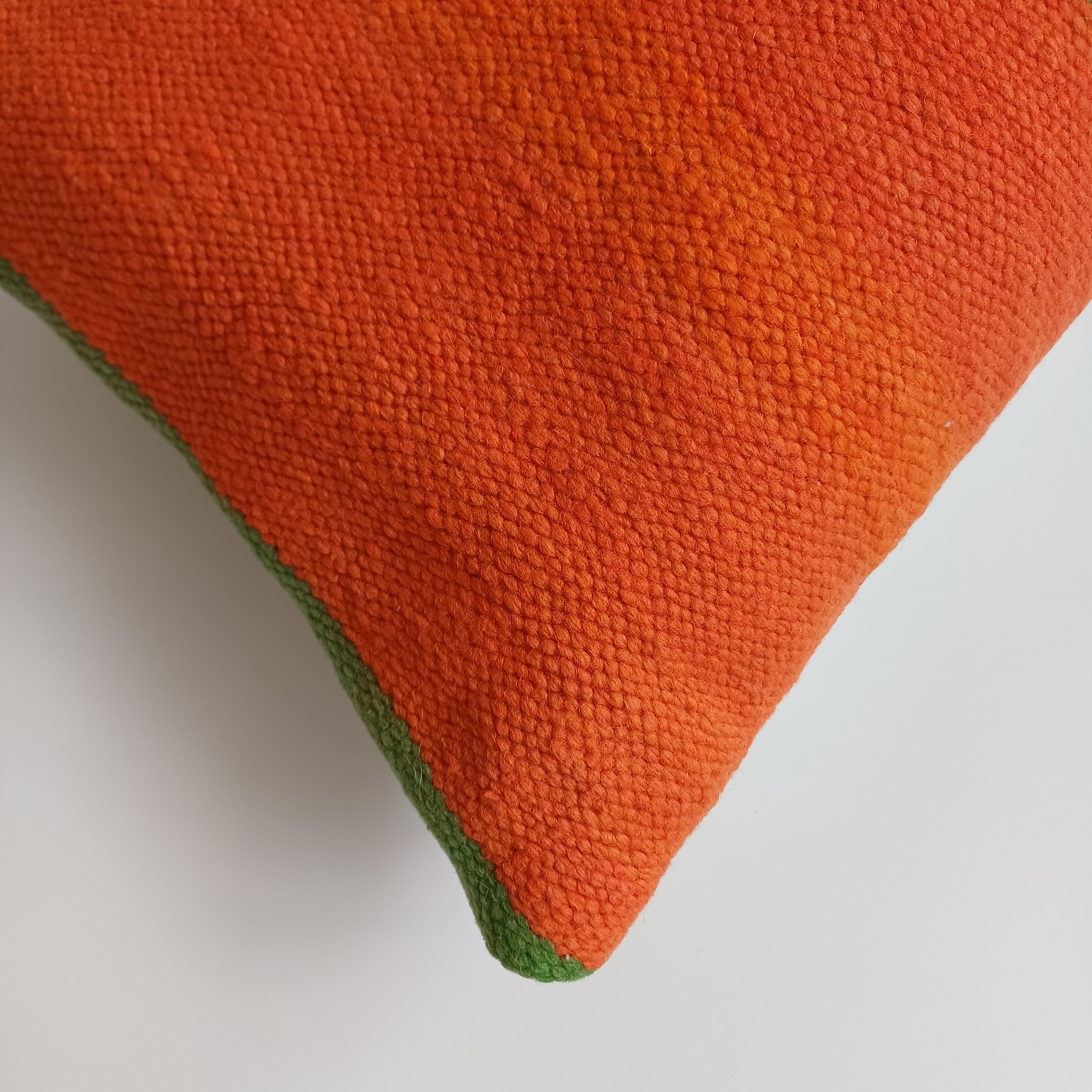 Moroccan Handmade Orange Rug Kilim Cushion Cover 24''x12'' / 60x30 CM