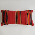 Moroccan Handmade Multicoloured Rug Cushion Cover 24''x12'' / 60x30 CM