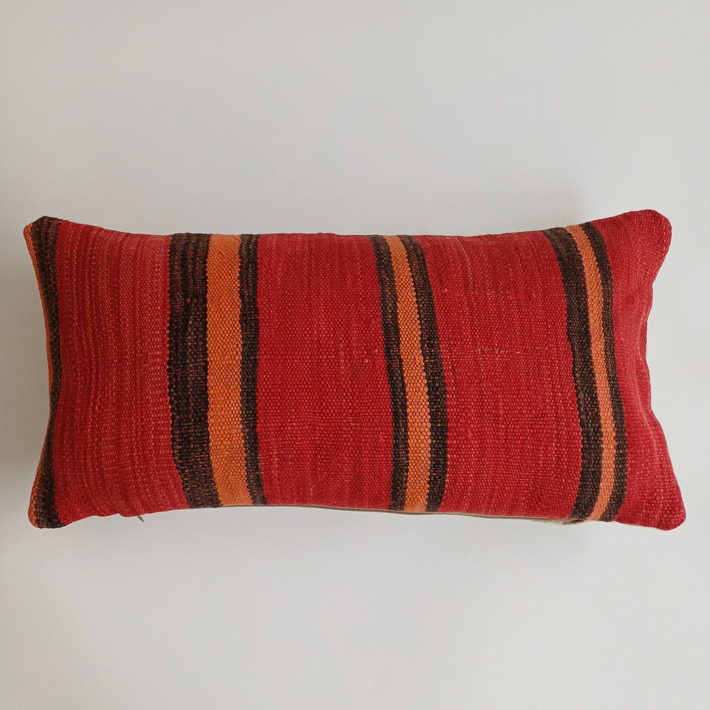Moroccan Handmade Multicoloured Rug Cushion Cover 24''x12'' / 60x30 CM