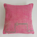 Moroccan Handmade Pink Cactus Silk Cushion Cover 16''x16'' / 40x40 CM
