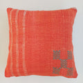 Moroccan Handmade Red Cactus Silk Cushion Cover 16''x16'' / 40x40 CM