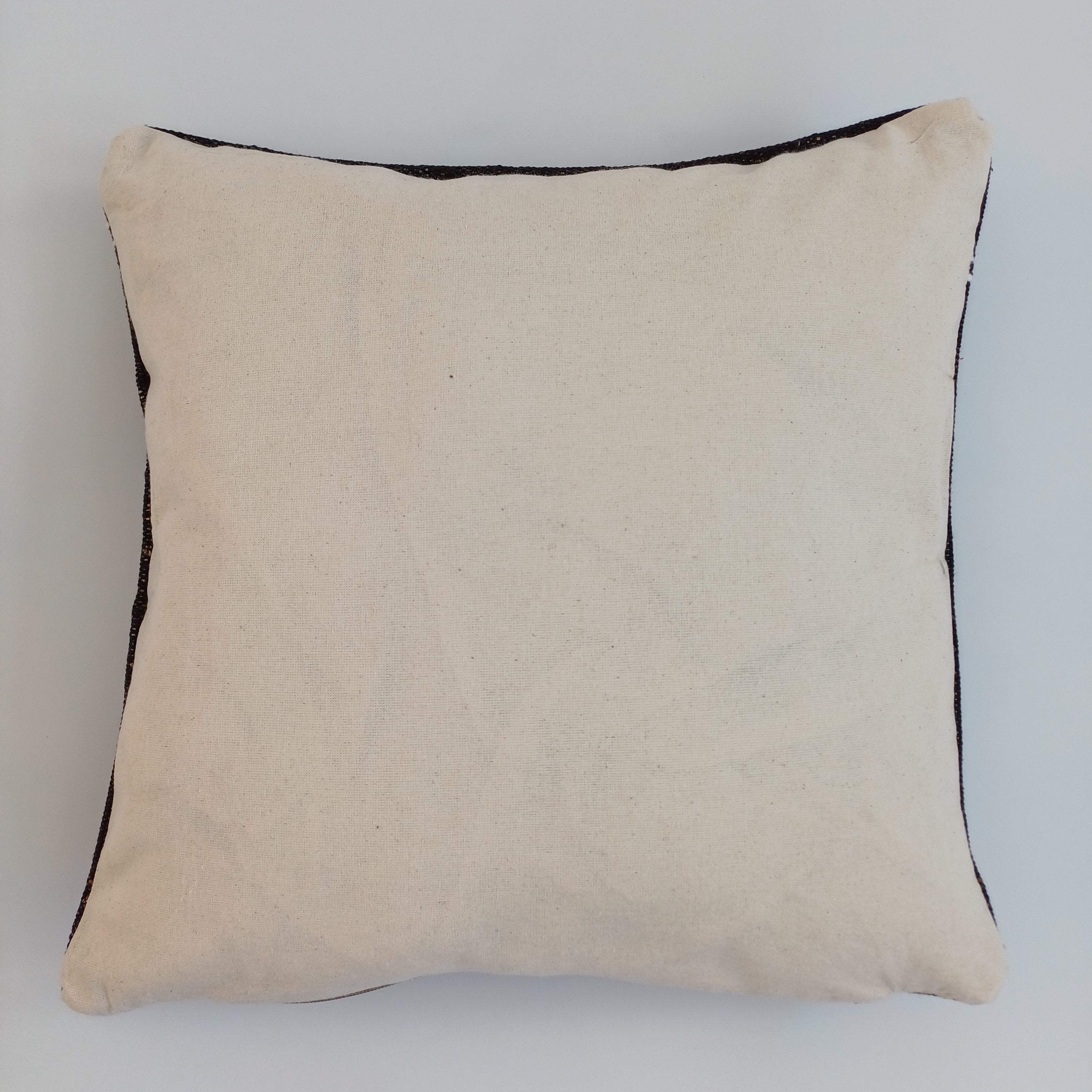 Moroccan Handmade Brown Cactus Silk Cushion Cover 16''x16'' / 40x40 CM