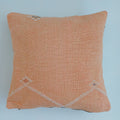 Moroccan Handmade Orange Cactus Silk Cushion Cover 16''x16'' / 40x40 CM
