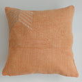 Moroccan Handmade Orange Cactus Silk Cushion Cover 16''x16'' / 40x40 CM
