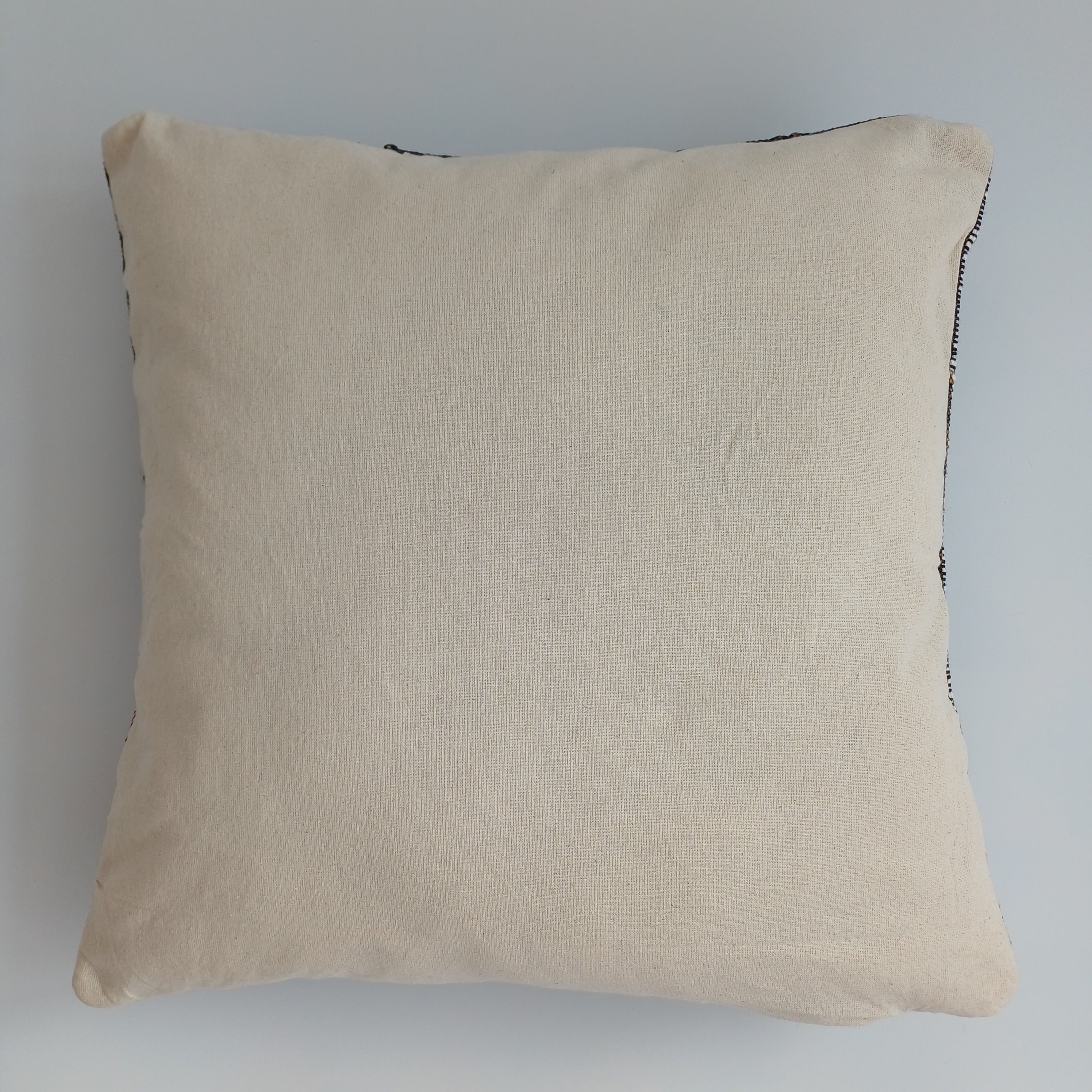 Moroccan Handmade Brown Cactus Silk Cushion Cover 16''x16'' / 40x40 CM