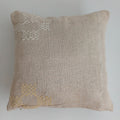 Moroccan Handmade Oatmeal Cactus Silk Cushion Cover 16''x16'' / 40x40 CM