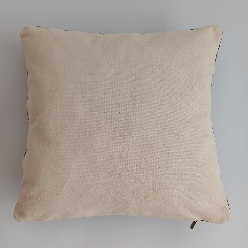 Moroccan Handmade Brown Cactus Silk Cushion Cover 16''x16'' / 40x40 CM