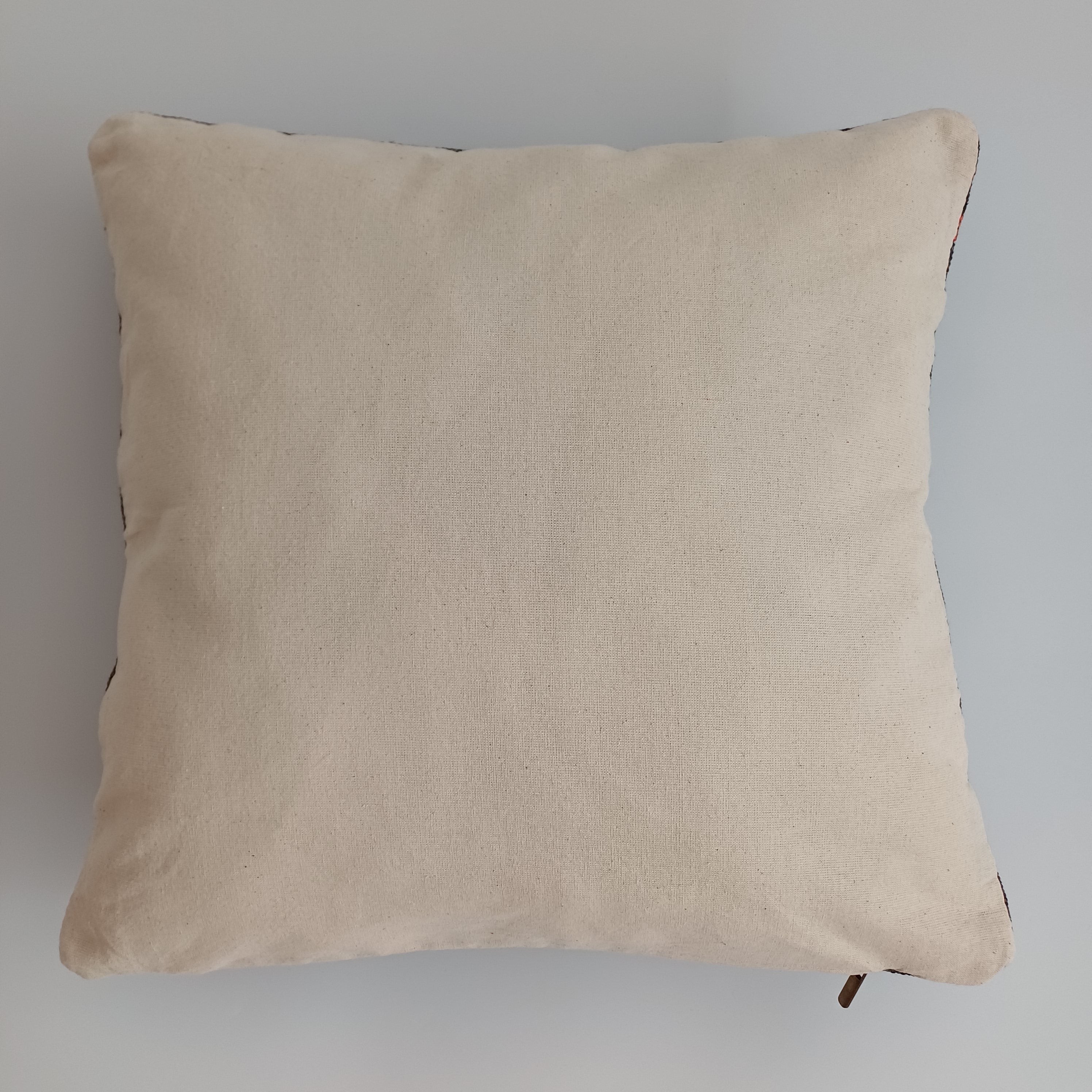 Moroccan Handmade Brown Cactus Silk Cushion Cover 16''x16'' / 40x40 CM