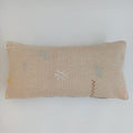 Moroccan Handmade Oatmeal Cactus Silk Cushion Cover 24''x12'' / 60x30 CM