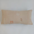 Moroccan Handmade Oatmeal Cactus Silk Cushion Cover 24''x12'' / 60x30 CM