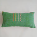 Moroccan Handmade Green Cactus Silk Cushion Cover 24''x12'' / 60x30 CM