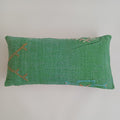 Moroccan Handmade Green Cactus Silk Cushion Cover 24''x12'' / 60x30 CM