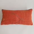 Moroccan Handmade Orange Red Cactus Silk Cushion Cover 24''x12'' / 60x30 CM