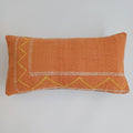 Moroccan Handmade Sunset Orange Cactus Silk Cushion Cover 24''x12'' / 60x30 CM