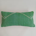 Moroccan Handmade Green Cactus Silk Cushion Cover 24''x12'' / 60x30 CM