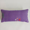 Moroccan Handmade Purple Cactus Silk Cushion Cover 24''x12'' / 60x30 CM