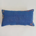 Moroccan Handmade Royal Blue Cactus Silk Cushion Cover 24''x12'' / 60x30 CM