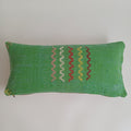 Moroccan Handmade Green Cactus Silk Cushion Cover 24''x12'' / 55x28 CM
