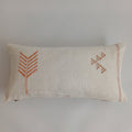 Moroccan Handmade White Cactus Silk Cushion Cover 24''x12'' / 60x30 CM
