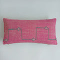 Moroccan Handmade Pink Cactus Silk Cushion Cover 24''x12'' / 60x30 CM